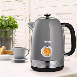 Электрочайник Kitfort KT-6605 1,7 л серый