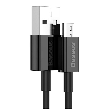 Кабель USB - MicroUSB для зарядки 2 м 2A Baseus Superior черный