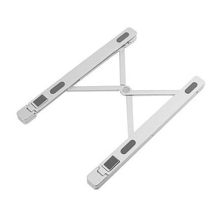 Подставка для ноутбука до 17 дюймов складная Evolution LS112 металлическая серебристая