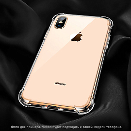 Чехол для Huawei P40 Lite гелевый 4Corners прозрачный