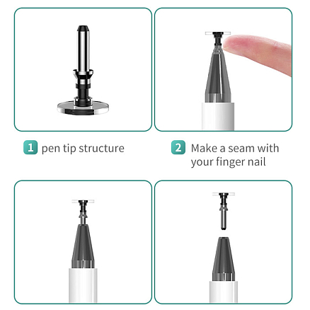 Стилус пассивный универсальный с ручкой WiWU Pencil One белый