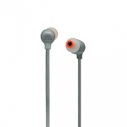 Наушники беспроводные Bluetooth JBL Tune 125BT вакуумные с микрофоном и пультом серые
