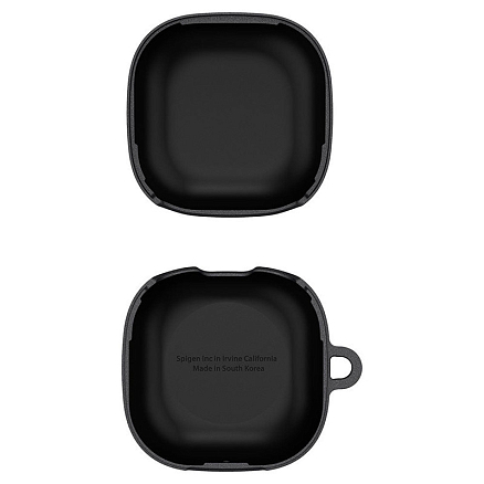 Чехол для наушников Samsung Galaxy Buds 2, Buds Live, Buds Pro гибридный Spigen Geo Fit темно-серый