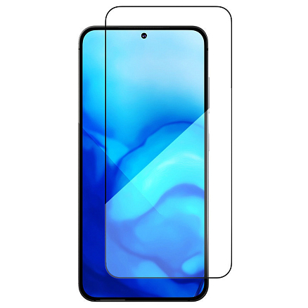 Защитное стекло для Samsung Galaxy S24 на весь экран противоударное VLP C-Glass 2.5D черное