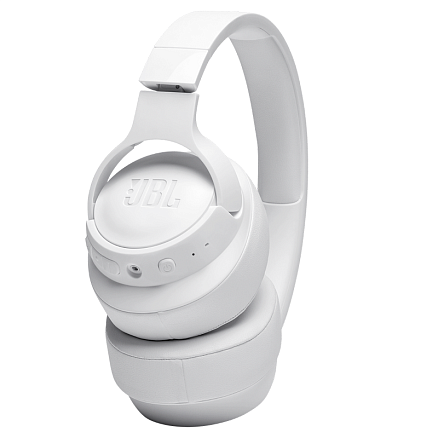 Наушники беспроводные Bluetooth JBL Tune 710BT полноразмерные с микрофоном складные белые