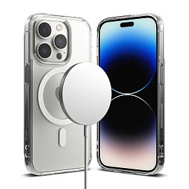 Чехол для iPhone 14 Pro Max гибридный Ringke Fusion Magnetic MagSafe прозрачный матовый