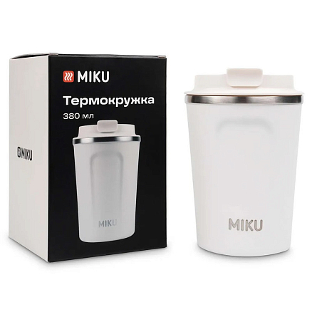 Термокружка Miku TH-MG-380 380 мл белая