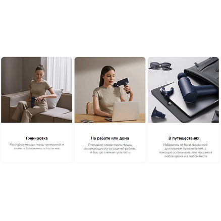 Массажер перкуссионный универсальный беспроводной Xiaomi Massage Gun 2 BHR9471GL