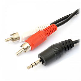Кабель 3,5 мм - 2RCA (стандартный аудио - тюльпаны) 3 метра Ce-Link