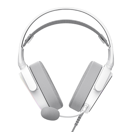 Наушники Havit H2035U полноразмерные с микрофоном и RGB подсветкой игровые белые