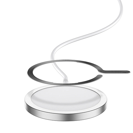 Наклейка на телефон для магнитного держателя MagSafe Spigen OneTap черная