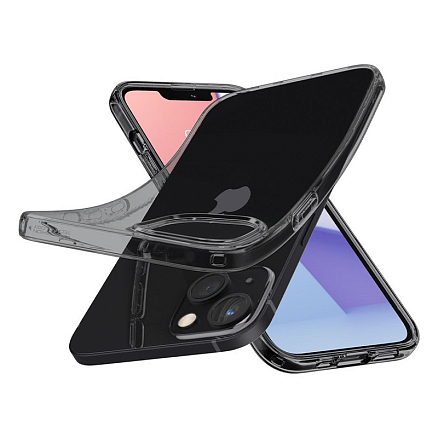 Чехол для iPhone 13 mini гелевый Spigen Crystal Flex прозрачный серый