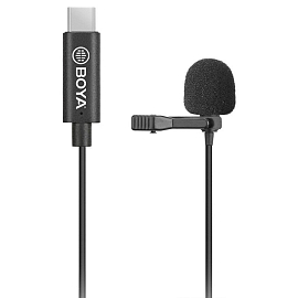 Микрофон петличный Boya BY-M3 для телефонов черный