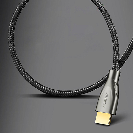 Кабель HDMI - HDMI (папа - папа) длина 1,5 м версия 2.0 4Kx2K 60Hz плетеный Ugreen HD131-50107