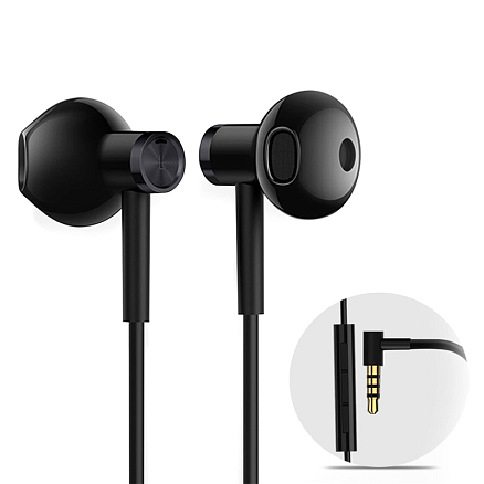 Наушники Xiaomi Dual Driver вкладыши c микрофоном и пультом черные 