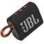 Портативная колонка JBL Go 3 с защитой от воды черно-оранжевая