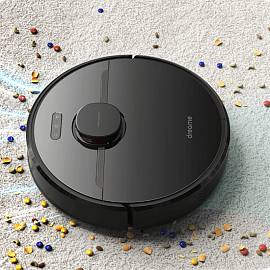 Робот-пылесос с влажной уборкой Dreame Robot Vacuum D9 Pro черный