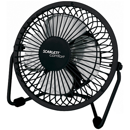 Вентилятор портативный настольный USB Scarlett SC-DF111S95 черный