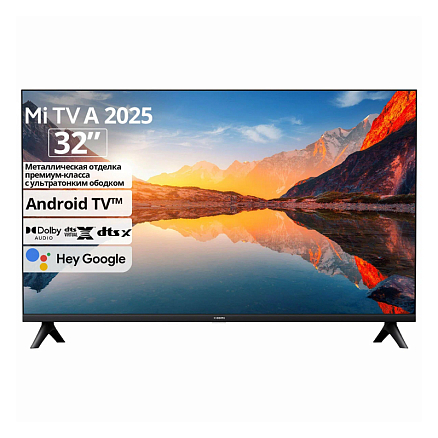 Телевизор Xiaomi Mi TV A 32 2025 32 дюйма c Android TV черный