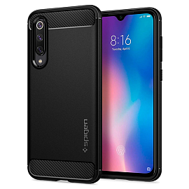 Чехол для Xiaomi Mi 9 SE гелевый Spigen SGP Rugged Armor черный