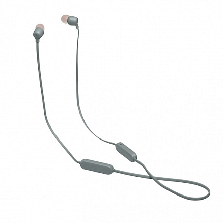 Наушники беспроводные Bluetooth JBL Tune 125BT вакуумные с микрофоном и пультом серые