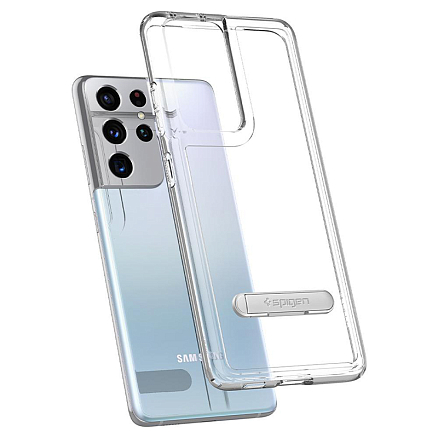 Чехол для Samsung Galaxy S21 Ultra гибридный Spigen Ultra Hybrid S прозрачный