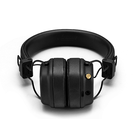 Наушники беспроводные Bluetooth Marshall Major IV накладные с микрофоном черные