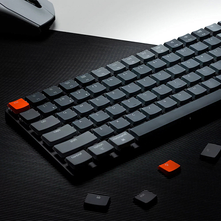 Клавиатура Keychron K3 V2 E1 RU с RGB-подсветкой (Keychron Low Profile Optical Red) механическая серая