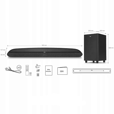 Акустическая система (саундбар) TCL Alto 6+ черная
