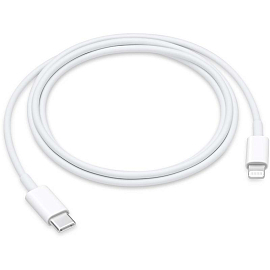 Кабель Type-C-Lightning для зарядки iPhone 1 м оригинальный Apple MUQ93ZM/A белый