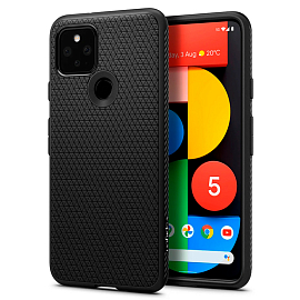Чехол для Google Pixel 5 Spigen Liquid Air матовый черный