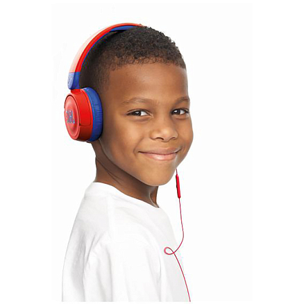 Наушники для детей JBL JR310 накладные складные красно-синие