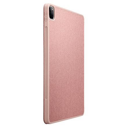 Чехол для iPad Pro 12.9 2018, 2020 книжка Spigen Urban Fit розовый
