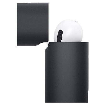 Чехол для AirPods Pro гелевый Spigen SGP Classic Shuffle черный