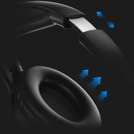 Наушники беспроводные QCY H2 полноразмерные с микрофоном черные