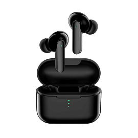Наушники TWS беспроводные QCY T11 вакуумные с микрофоном черные