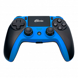 Джойстик (геймпад) для PS4, PS3, ПК или телефона Ritmix GP-063BTH черно-синий