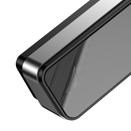 Автовизитка на липучке Baseus Moonlight Box серая