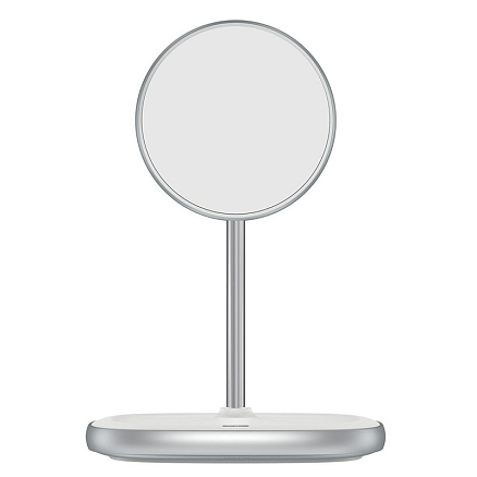 Беспроводная магнитная зарядка MagSafe для iPhone 15W Baseus Swan белая