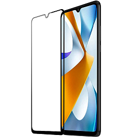 Защитное стекло для Xiaomi Poco C40 на весь экран противоударное Dux Ducis 10D черное