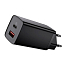Зарядное устройство сетевое с USB и Type-C входами 5А 65W Baseus GaN2 Lite (быстрая зарядка QC, PD) черное
