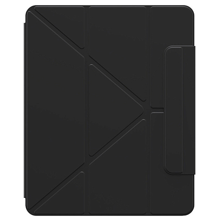 Чехол для iPad 10.2 2020, 2021, iPad Pro 10.5, Air 2019 кожаный Baseus Safattach Y-type серый