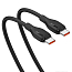 Кабель Type-C - Type-C для зарядки 1,2 м 100W Baseus Pudding P10355702111-00 (быстрая зарядка PD) черный