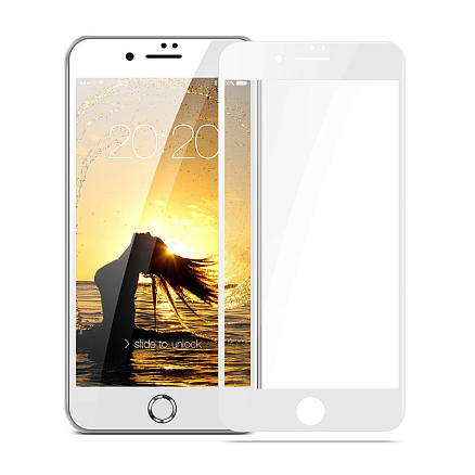 Защитное стекло для iPhone 7 Plus, 8 Plus на весь экран противоударное Joyroom JM313 3D белое