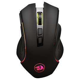 Мышь проводная USB оптическая Redragon Griffin с подсветкой 7 кнопок 7200 dpi игровая черная