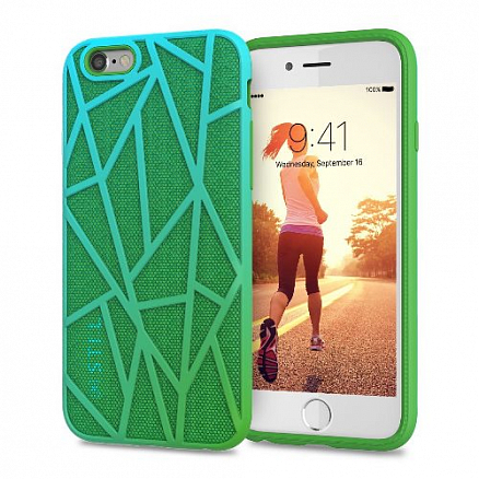 Чехол для iPhone 6, 6S гибридный STIL Mind Free Run зеленый