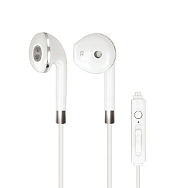 Наушники Forever SE-410 вкладыши с микрофоном и пультом белые