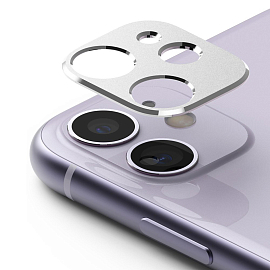 Защитная крышка на камеру iPhone 11 Ringke Camera Styling серебристая
