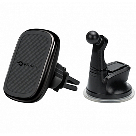 Держатель автомобильный на панель или в решетку обдува магнитный Pitaka MagEZ CMS002CP черный