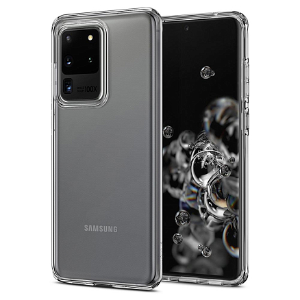 Чехол для Samsung Galaxy S20 Ultra гелевый ультратонкий Spigen SGP Liquid Crystal прозрачный